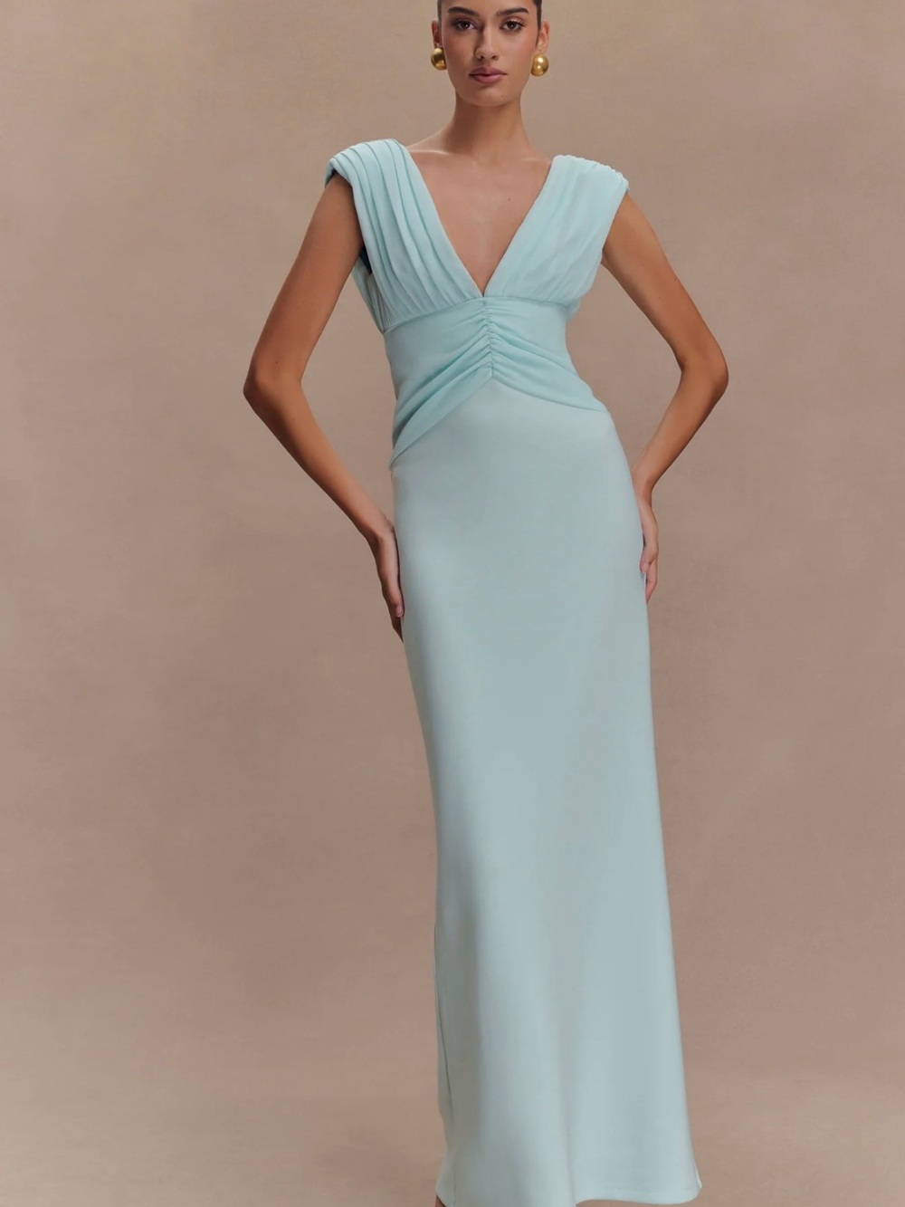 Meshki Monique Maxi Dress - Ice Blue